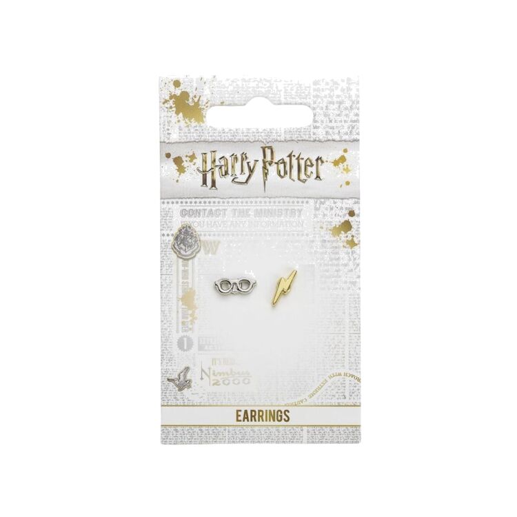 Product Harry Potter Lightning Bolt And Glasses Stud Earrings image