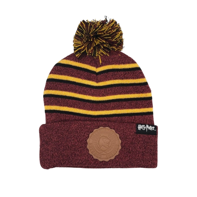 Product Harry Potter Gryffindor Stripes Pom Pom Hat image