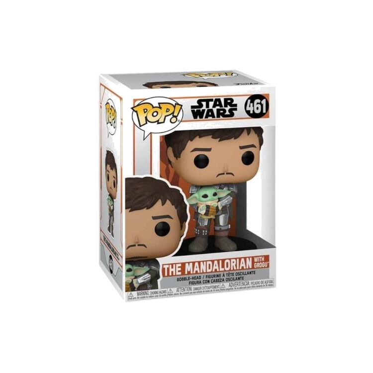 Product Funko Pop! Star Wars Mandalorian Mandalorian Holding The Child image