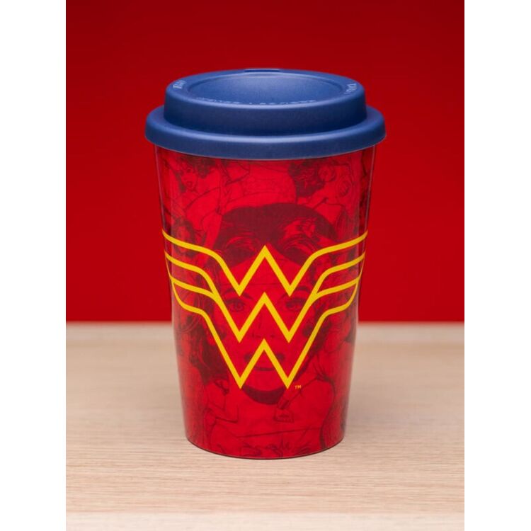 Product Red Wonder Woman Travel Mug image