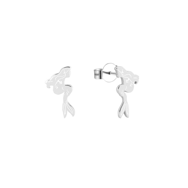 Product Disney Couture Ultimate Princess Sterling Silver Little Mermaid Stud Earrings image