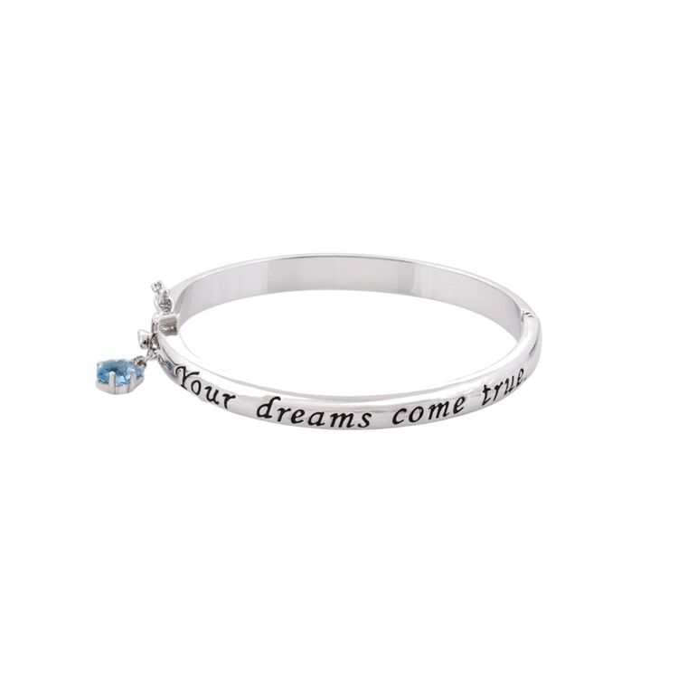 Product Disney Pinocchio White Gold-plated Wish Upon a Star Bangle image