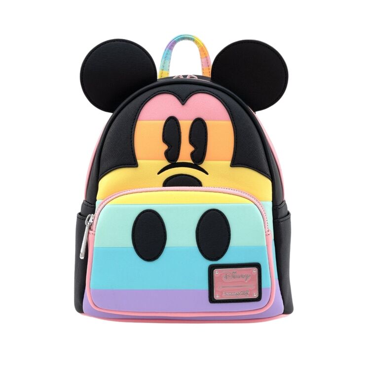 Product Loungefly Mickey Mouse Pastel Rainbow Mini Backpack image