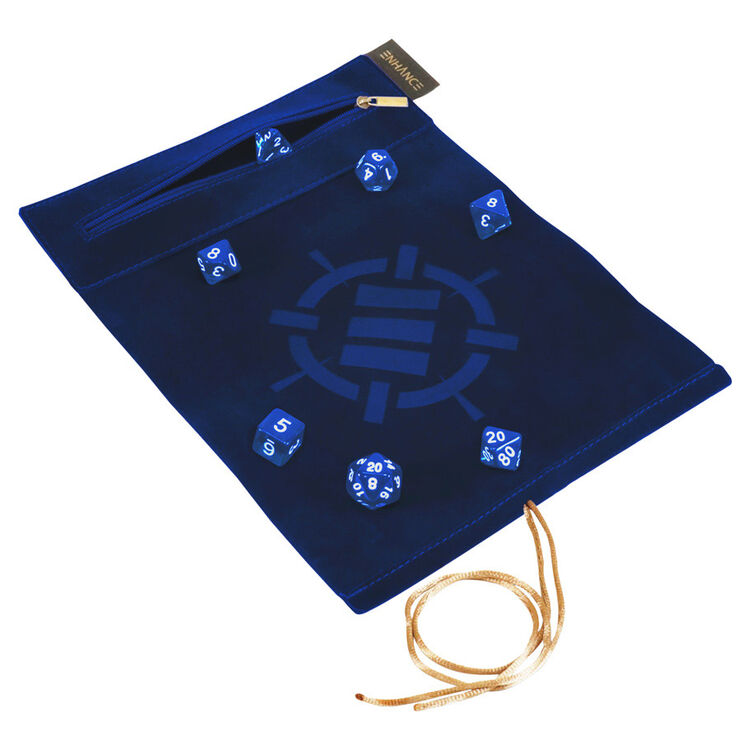 Product Roll on a Scroll Dice Case & 7-Die Set (Blue) image