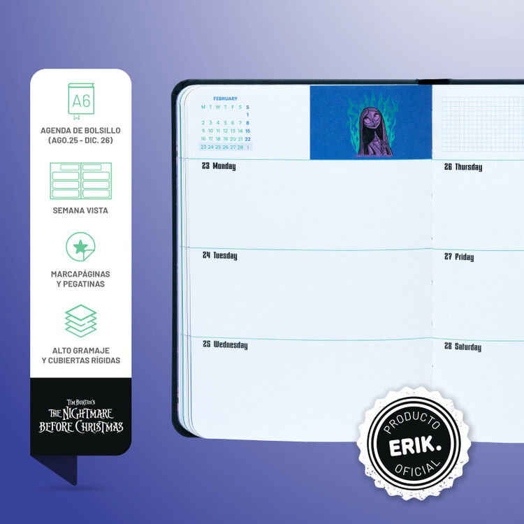 Product Ημερολόγιο Disney Nightamare Before Christmas 17 Month Calendar 2025-2026 image