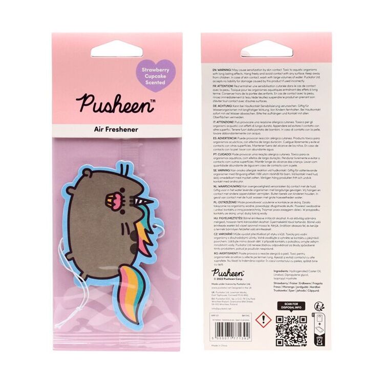 Product Αρωματικό Αυτοκινήτου Pusheen Cat and Strawberry Cupcakes Car Air Fresher image