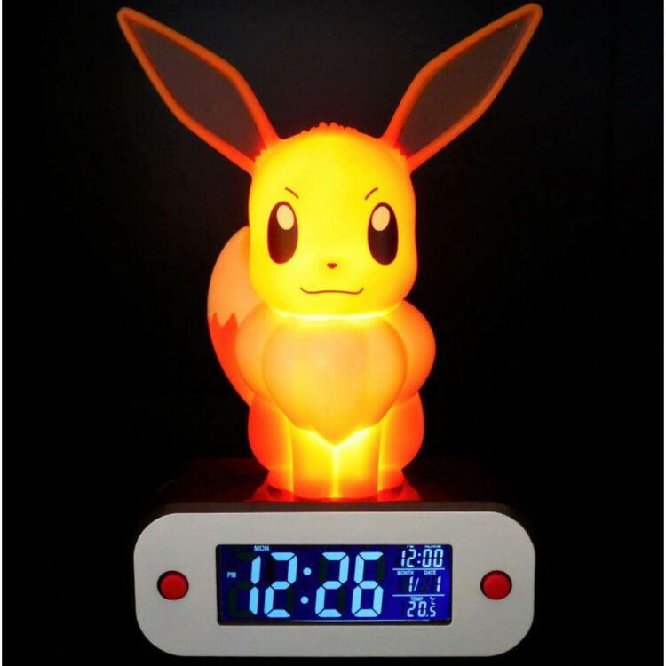 Product Pokemon Eevee Alarm Clock With Light image