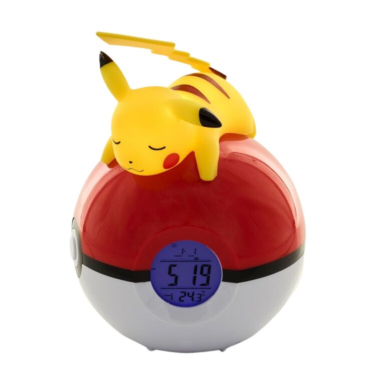 Product Pokemon Alarm Clock Pokeball with Light Pikachu image