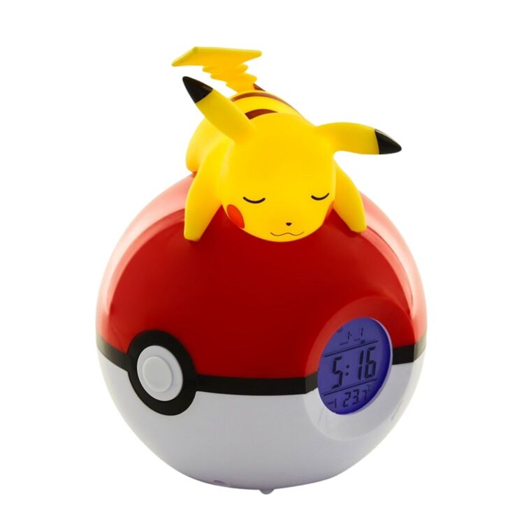 Product Pokemon Alarm Clock Pokeball with Light Pikachu image