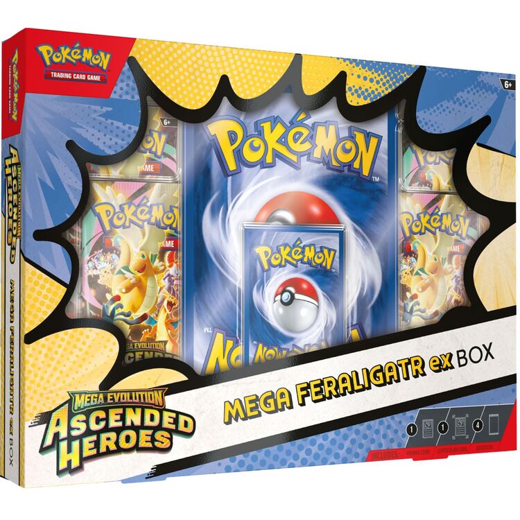 Product Pokemon TCG Mega Evolution: Ascended Heroes - Mega Feraligatr ex Box image