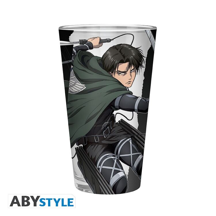 Product Ποτήρι Attack On Titan Large Glass Levi image