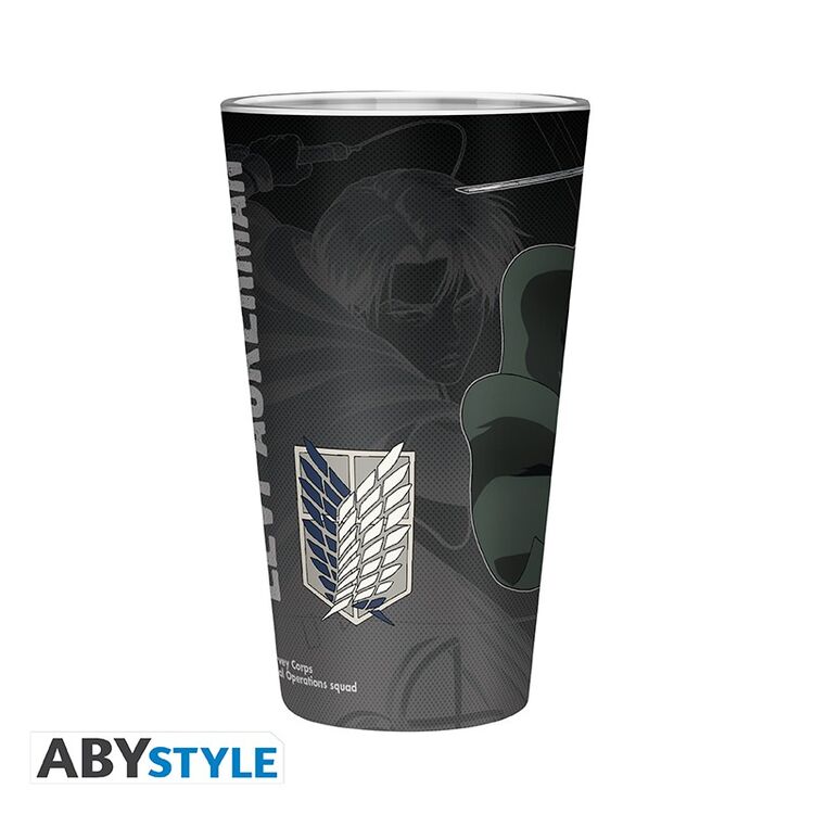 Product Ποτήρι Attack On Titan Large Glass Levi image
