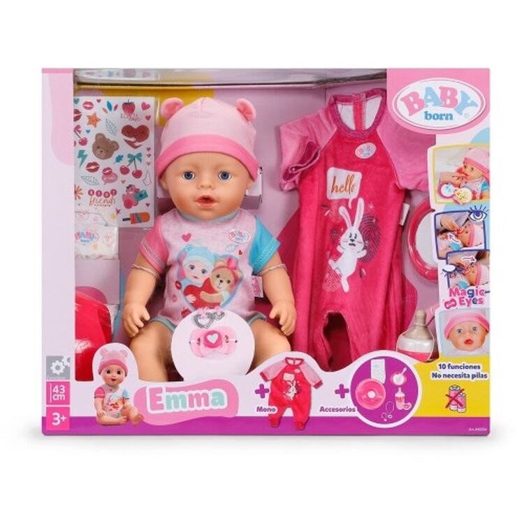 Product Κούκλα Zapf Creation: Baby Born Emma Interactive Doll With Accessories &amp; Romper (43cm) (840504) image