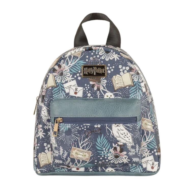 Product Harry Potter Mid Blue Floral Print Hedwig Mini Backpac image