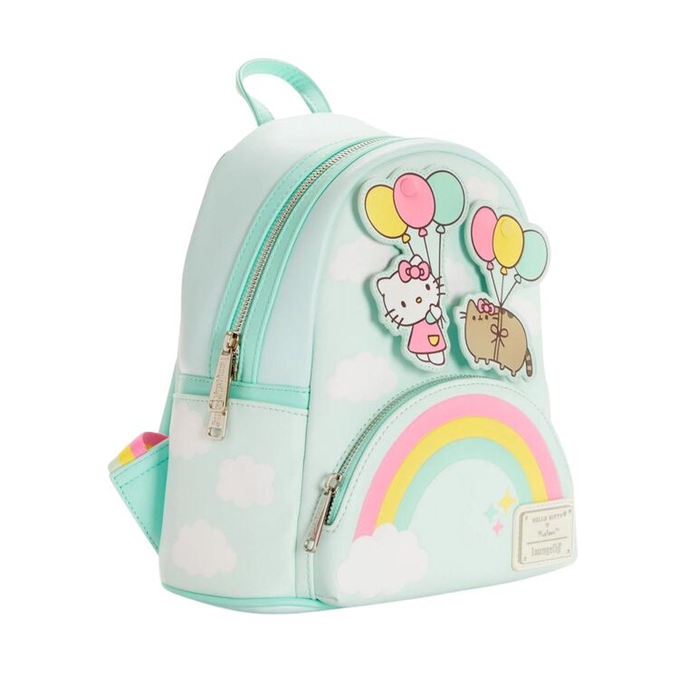 Product Loungefly Pusheen X Hello Kitty Balloons And Rainbow  Mini Backpack image
