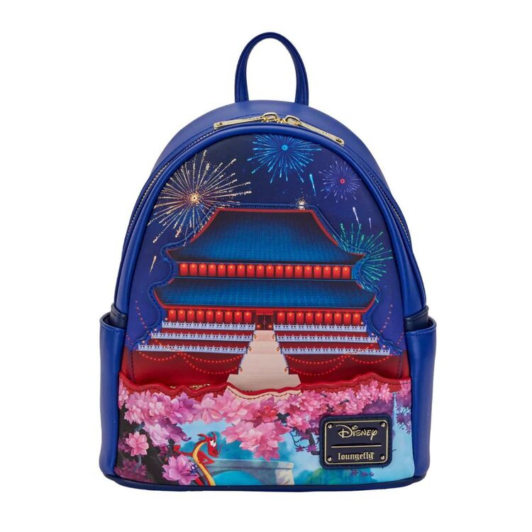 Product Loungefly Disney Mulan Castle Light Up Mini Backpack image