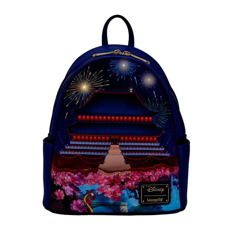 Product Loungefly Disney Mulan Castle Light Up Mini Backpack image