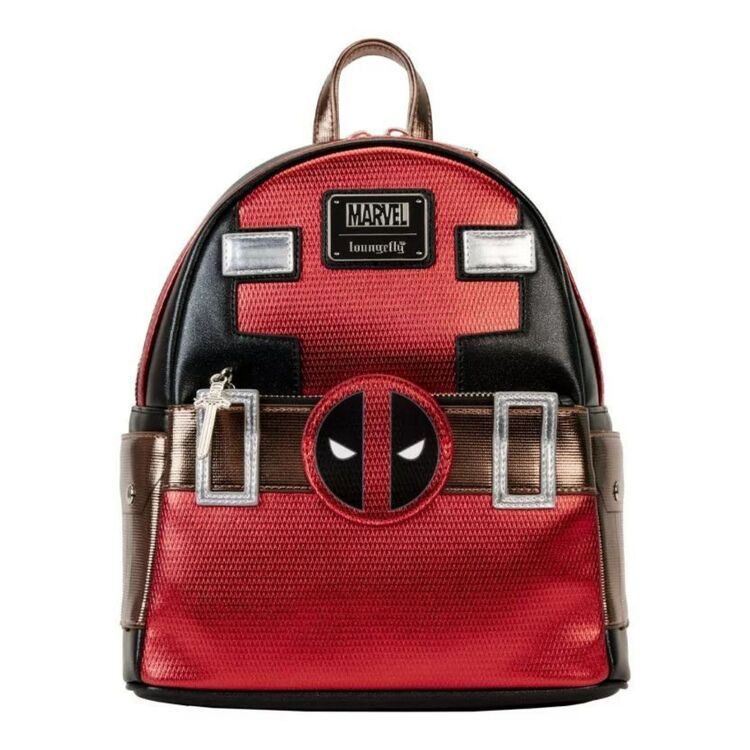 Product Loungefly Marvel Deadpool Metallic Collection Cosplay Mini Backpack image