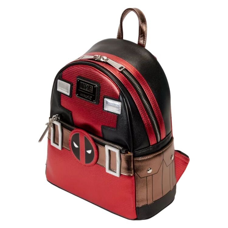 Product Loungefly Marvel Deadpool Metallic Collection Cosplay Mini Backpack image