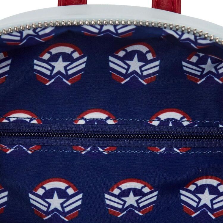 Product Loungefly  Marvel Falcon Captain America Cosplay Mini Backpack image