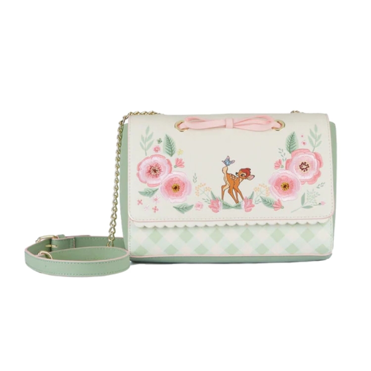 Product Loungefly Disney Bambi Spring Time Gingham Crossbody Bag image