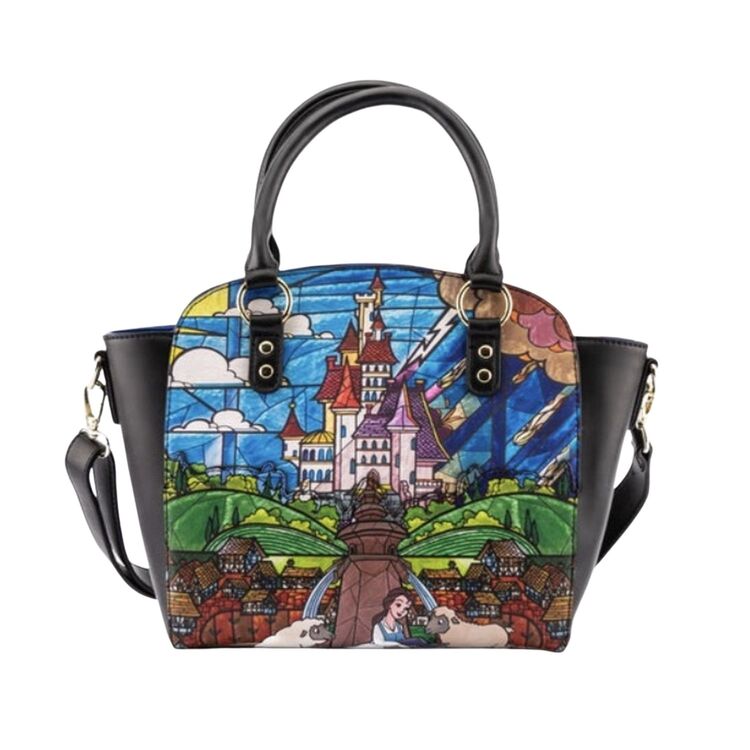 Product Loungefly Disney Princess Castle Series Belle Crossbody Bag image