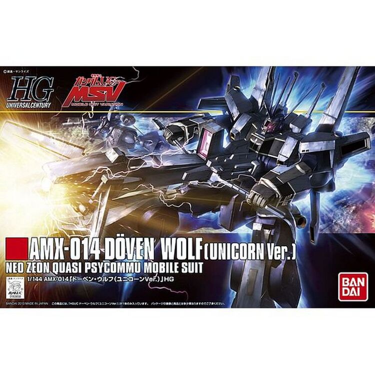 Product Gundam HGUC 1/144 MX-014 Doven Wolf Unicorn Model Kit image
