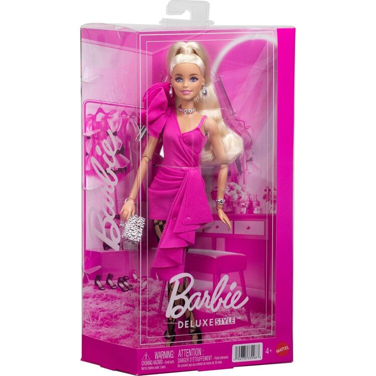 Product Κούκλα Mattel Barbie: Deluxe Style - Barbie with Fuchsia Evening Dress (JJN73) image
