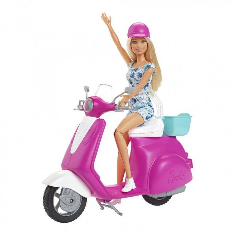 Product Mattel Barbie: Barbie Vehicles - Barbie Scooter & Doll (GBK85) image