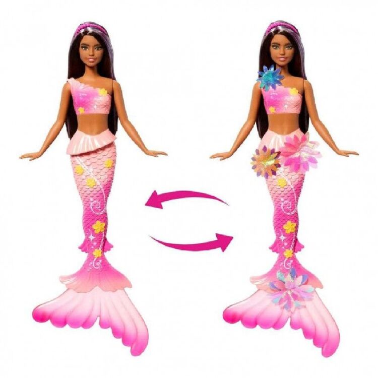 Product Mattel Barbie: Fantasy - Barbie Flower Magic Mermaid Brunette (JDM73) image