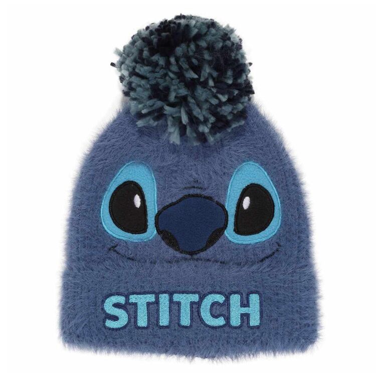 Product Disney Lilo And Stitch Stitch Fluffy Pom Pom Beanie image