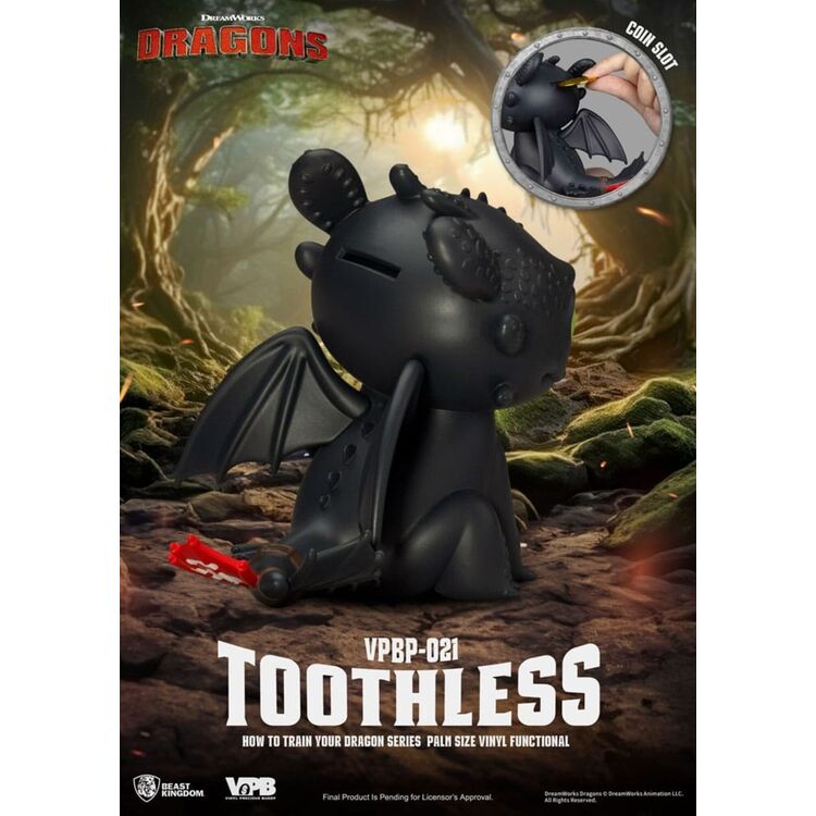 Product How to Train Your Dragon Piggy Vinyl Bank Toothless image