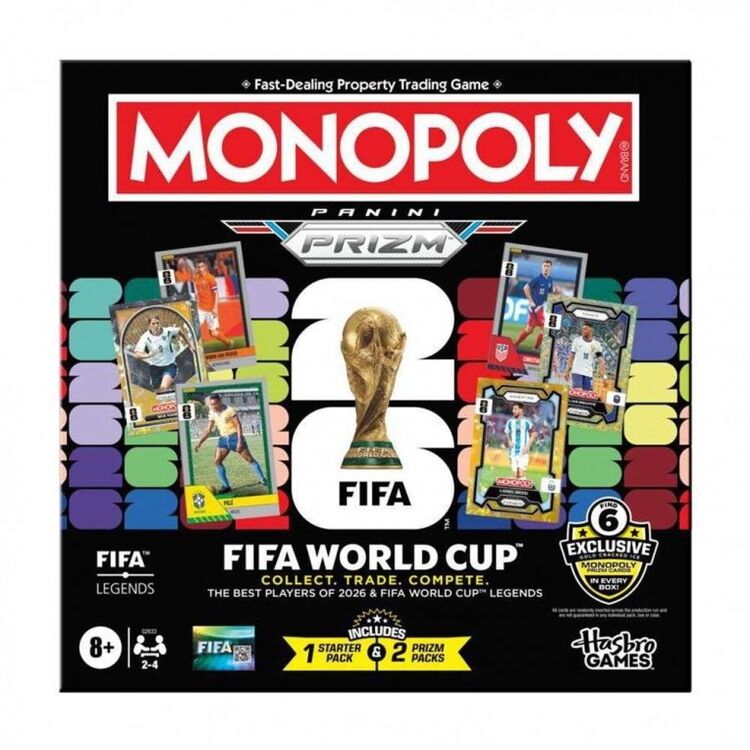Product Επιτραπέζιο Παιχνίδι Hasbro Monopoly: Panini Prizm - Fifa World CupEdition Core Game (Greek Language) image