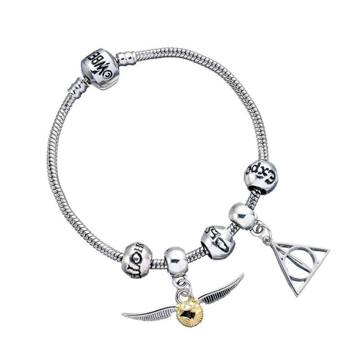Product Harry Potter Silver Plated Deathly Hallows Charm Bracelet image