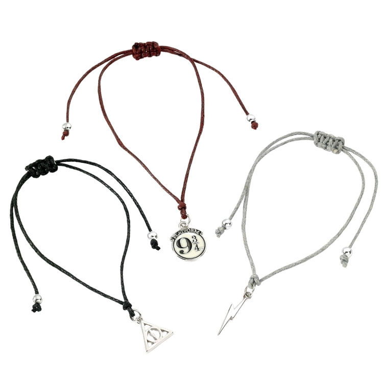 Product Harry Potter 3 Adjustable Friendship Bracelets image