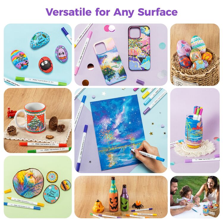 Product Ohuhu Markers Fine & Dot Acrylic Markers Set 36 image