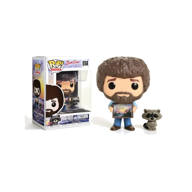 Product Funko Pop! Bob Ross and Raccoon image