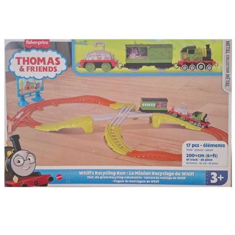 Product Σιδηρόδρομος Fisher-Price Thomas & Friends: Push Along - Whiff's Recycling Run (JCY74) image