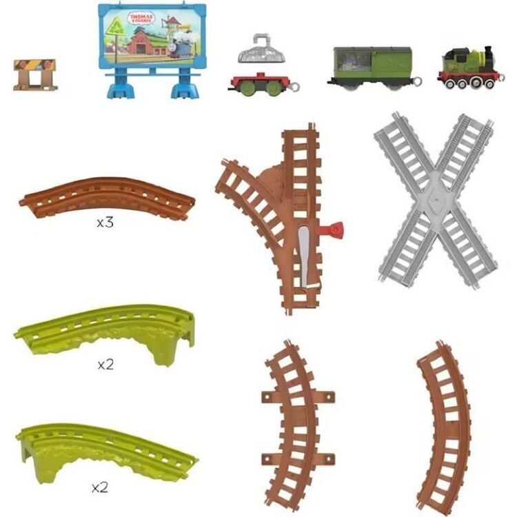 Product Σιδηρόδρομος Fisher-Price Thomas & Friends: Push Along - Whiff's Recycling Run (JCY74) image