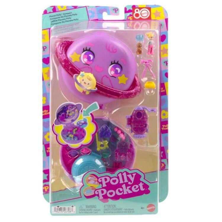 Product Mattel Polly: Mini - Polly World Sets (8 Designs) – Polly Pocket Planet Polly Compact (JCB18) image