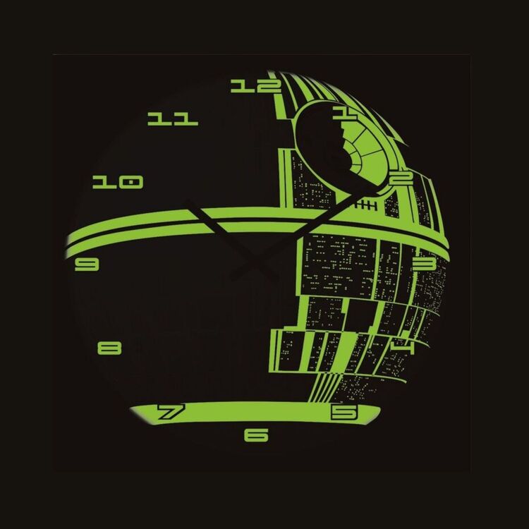 Product Star Wars (Death Star Glow) Wall Clock image