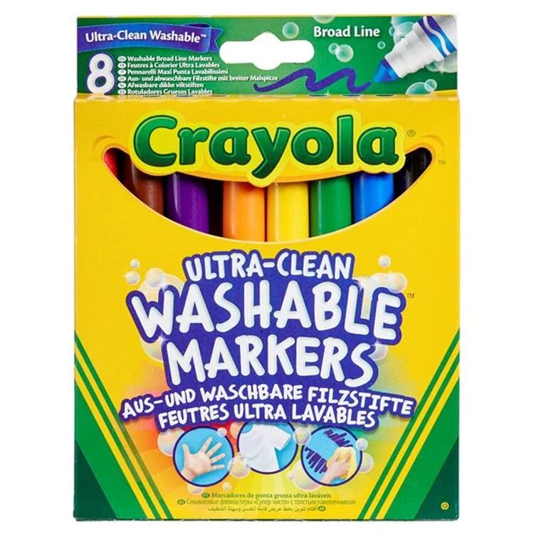 Product 58-8328G Crayola 8 Χονδροί Πλενόμενοι Μαρκαδόροι image