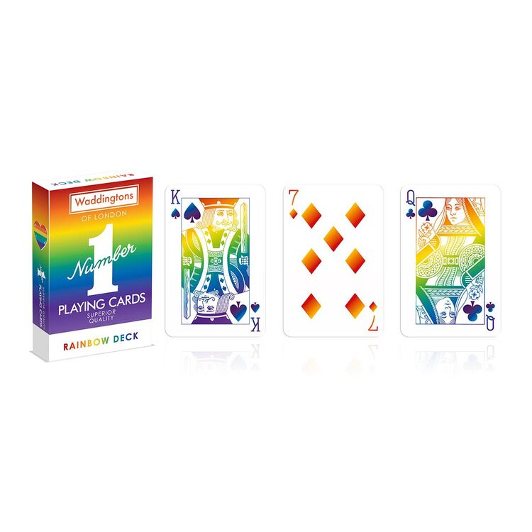Product Τράπουλα Winning Moves: Waddingtons No.1 - Rainbow Playing Cards (WM00756-EN1) image