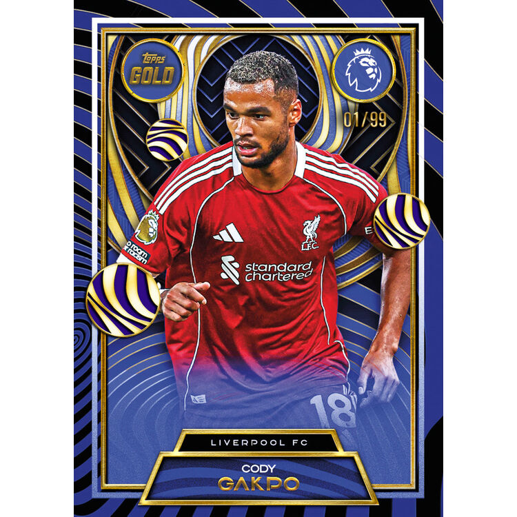 Product Topps 2025-26 Gold EPL Soccer Hobby Box image