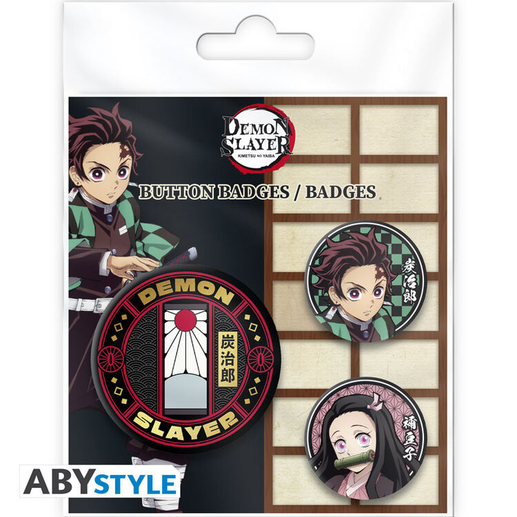 Product Κονκάρδες Demon Slayer Badge Pack Tanjiro & Nezuko image