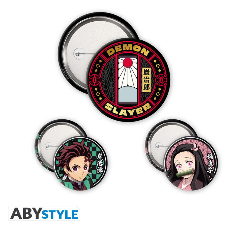 Product Κονκάρδες Demon Slayer Badge Pack Tanjiro & Nezuko image