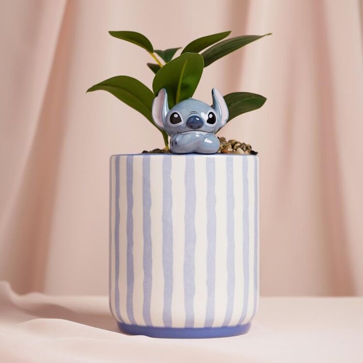 Product Γλαστράκι Disney Stitch Planter with 3D Stitch & Faux Plant image