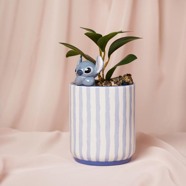 Product Γλαστράκι Disney Stitch Planter with 3D Stitch & Faux Plant image