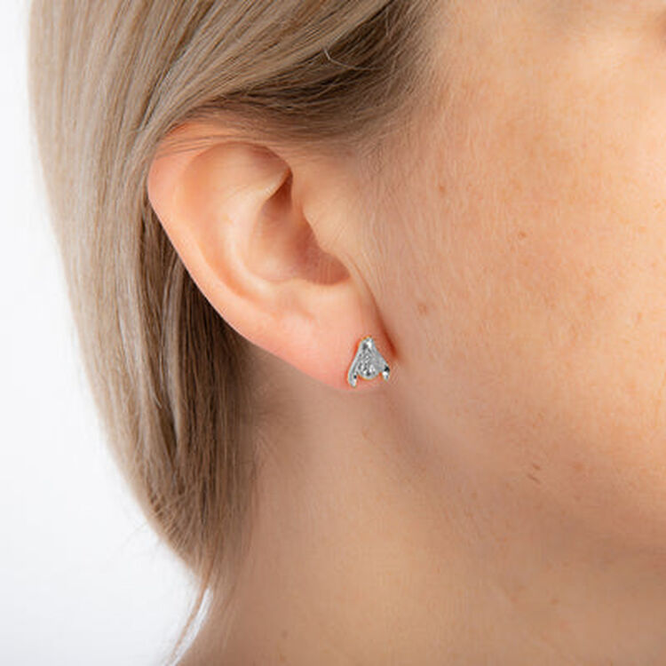 Product Σκουλαρίκια Disney Couture Winnie the Pooh White Gold-Plated Eeyore Character Studs image