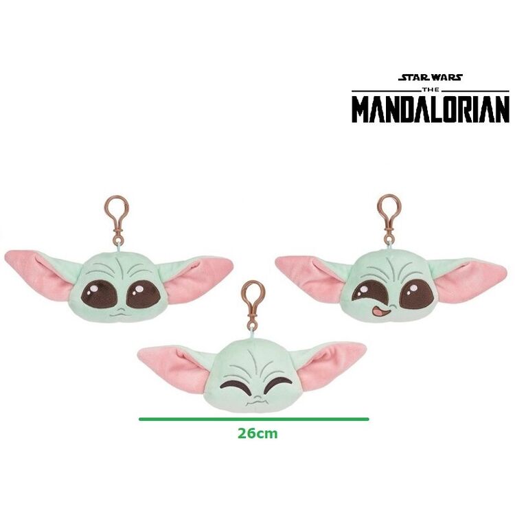 Product Λούτρινο Μπρελόκ Star Wars Mandalorian Grogu Head Bag Clip Random(1pc) 1τμχ Τυχαία Επιλογή image